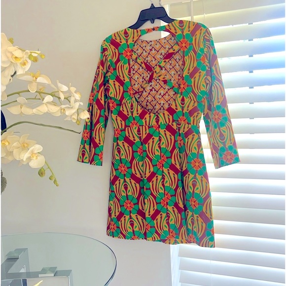 La DoubleJ Mini Dress, Reversible with 1970 inspired Size M - Picture 4 of 7